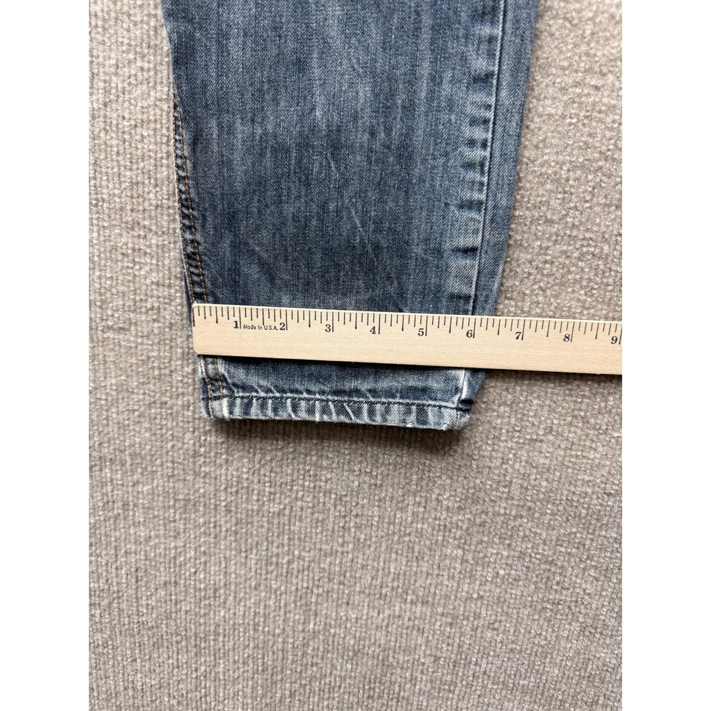 Moritz Jeans Mens 30x30 Blue Denim Straight Leg Distressed Carlo TM754-J Greece - Picture 12 of 12